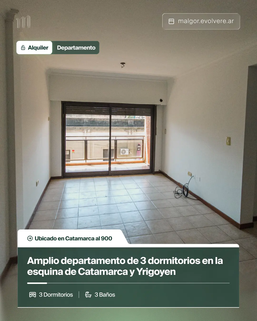 Foto de Alquiler – Departamento amplio de 3 dormitorios en Catamarca al 900