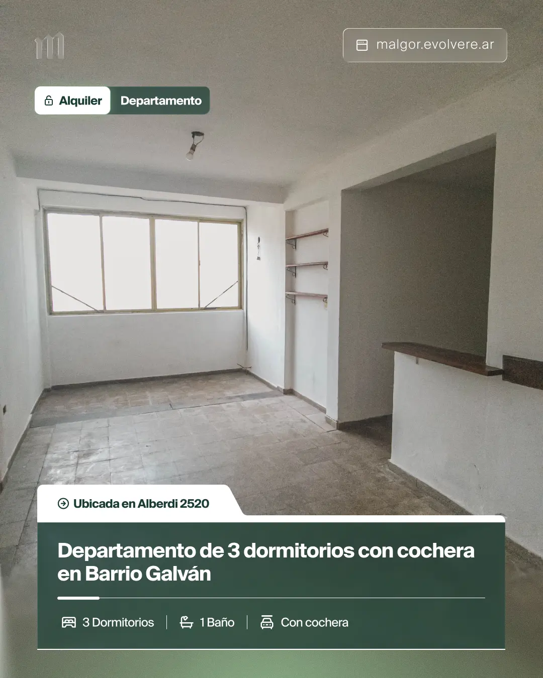 Foto de Alquiler de Departamento de 3 Dormitorios en Barrio Galván
