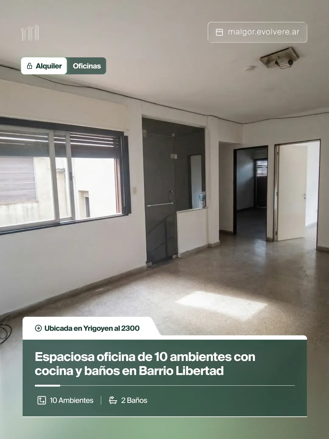 Foto de Oficina de 10 ambientes en Barrio Libertad