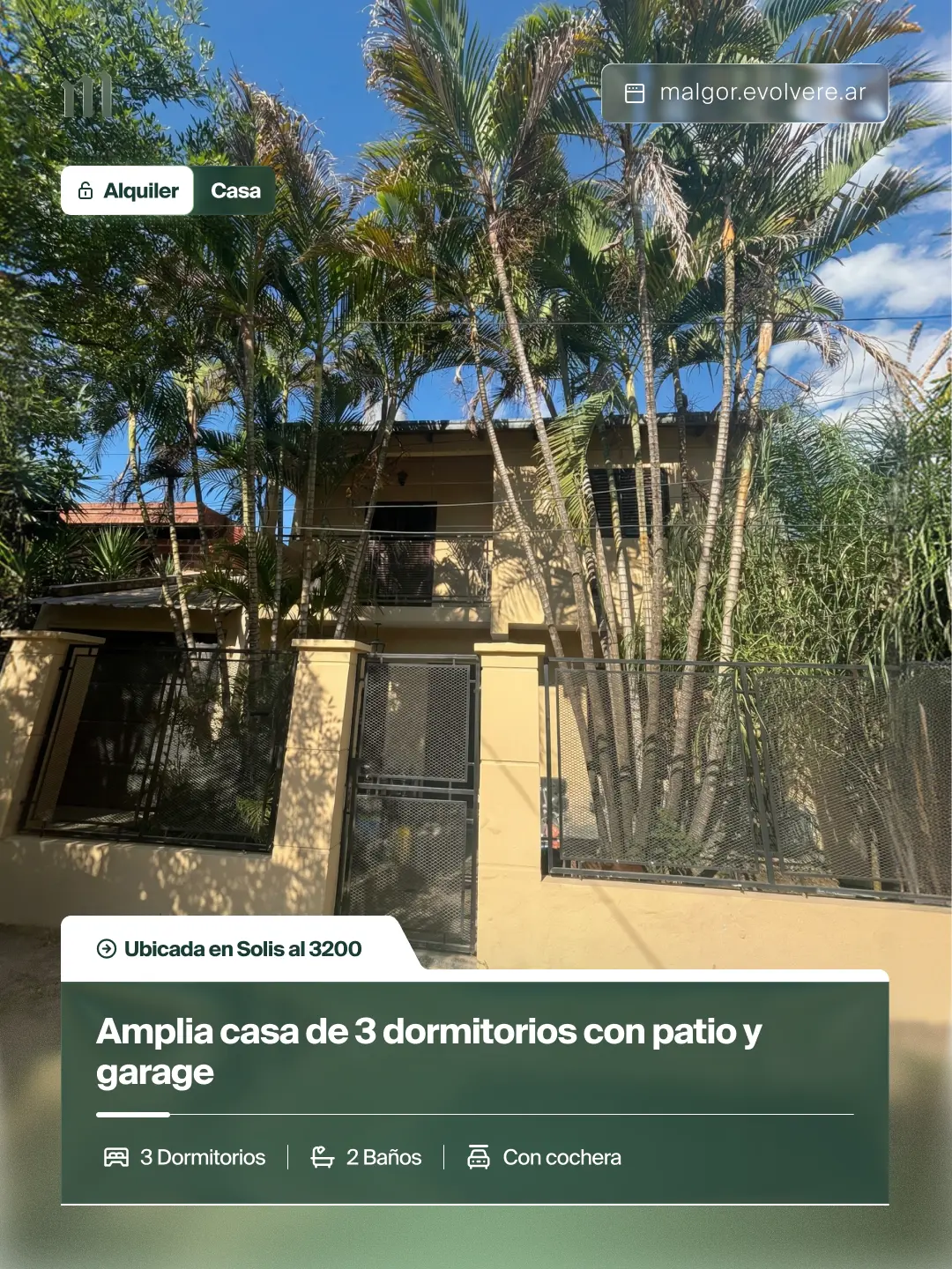 Foto de Casa de 3 dormitorios en Solis al 3200